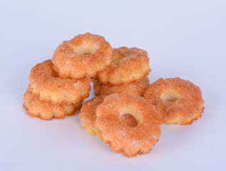 Cookie on white background