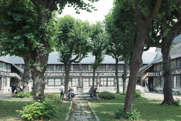 Aître de Saint-Maclou in Rouen in der Normandie in Frankreich