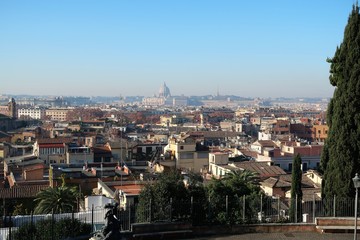 Vue sur la ville de Rome