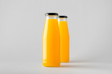 Juice Bottle Mock-Up - Two Bottles