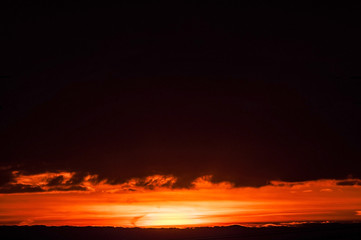Sunset in the city