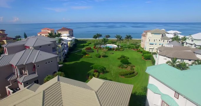 Florida Barefoot Beach Aerial 