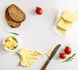 Butter spread or margarine background