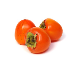 Persimmon fruit isolated on white