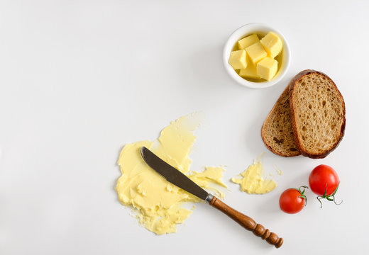 Butter spread or margarine background