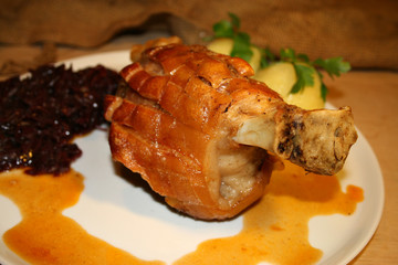 organisch, lifestyle, schweinshaxe, grill, copspace, makro, 