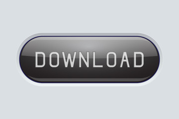 Fototapeta premium Black DOWNLOAD button on gray matted interface