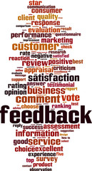 Obraz premium Feedback word cloud