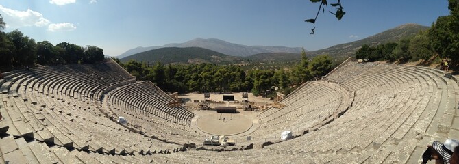 Ancient Theater at Epidauros Greece - 141057525
