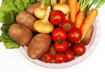 Frisches Gemüse in einer Schüssel