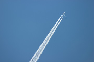 Airplane in the sky