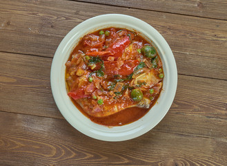 Portuguese chicken stew