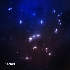 Fototapeta premium Orion constellation in the night sky