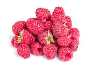 Heap of raspberries
