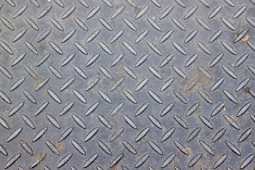 Manhole cover made from grunge steel plate for background
