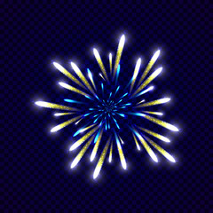 Festive colorfu firework design