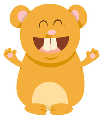 hamster cartoon animal character