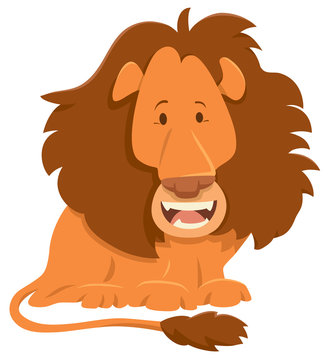 lion cartoon animal character