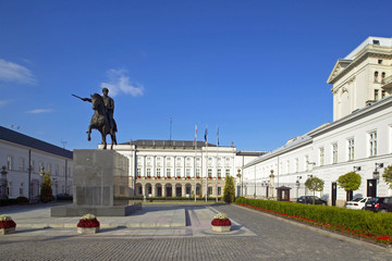 Fototapeta premium Pałac Prezydencki, Pałac Radziwiłłów w Warszawie, Polska, Europa