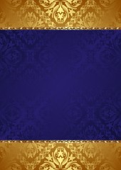 ornate background with golden ornaments