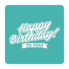 happy birthday card. colorful design. vector illustration