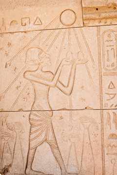 Hieroglyphics and God,  priest  images in Egypt