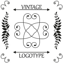 Vintage dark Shapes For Your Design.