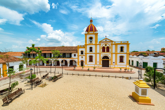 Plaza in Mompox from Above
