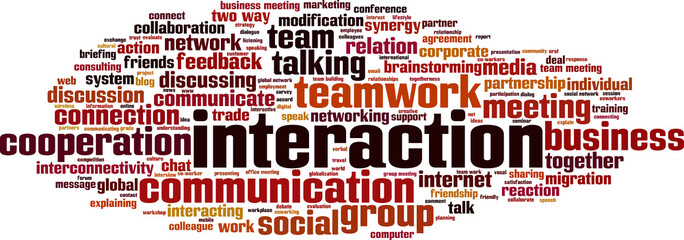 Interaction word cloud