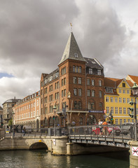 Obraz premium Nyhavn colourful townhouses in Copenhagen's historic district.Denmark