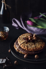 Sweet healthy cookies with hazelnuts