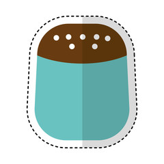 salt bottle kitchen utensil isolated icon vector illustration design