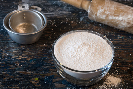 Potato Flour in a Bowl