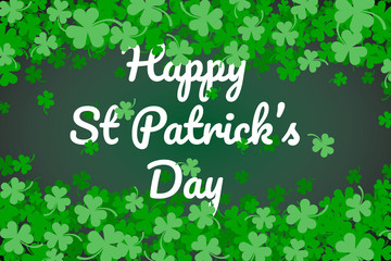 Green Clover Abstract Background for St Patricks Day.