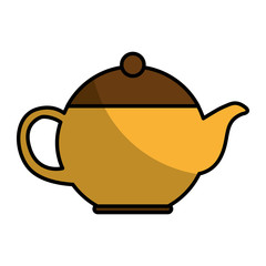 teapot kitchen utensil icon vector illustration design