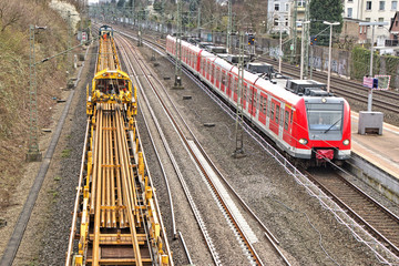 Obraz premium Odnowienie torów kolejowych