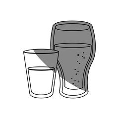 soft drink icon over white background. vector illustration