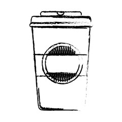 Fototapeta na wymiar coffee mug icon over white background. vector illustration