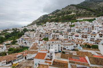 Fototapeta na wymiar Aerial view on Mijas village in Andalucia,Spain
