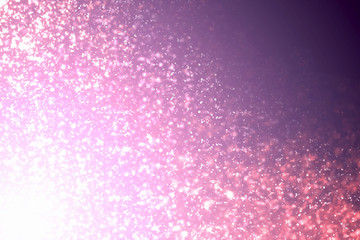 Magic festive pink or serenity background. Bokeh light and sparkles. Abstract glitter lights