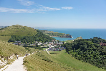 Obraz premium Lulworth Cove in Dorset, UK