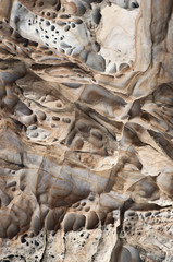 The quaint texture of the coastal rock 2
