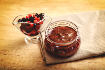 Forrest Berries - Aronia Raspberry Blueberry - Natural and organic Jam, Marmalade