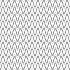 Vector seamless pattern. Modern stylish texture. Monochrome geometric pattern with wavy lines.