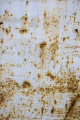 Old rusty painted metal surface
