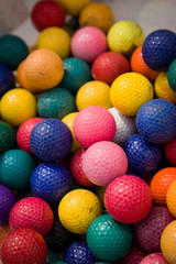 Bright colorful children plastic balls as a background. Kid's playground.