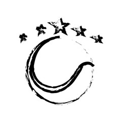 emblem with tennis ball icon over white background. vector illustration