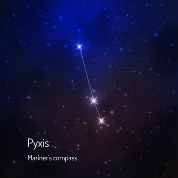  constellation in the night starry sky
