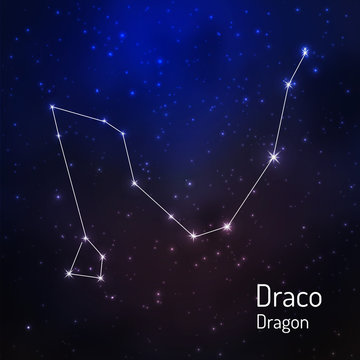  constellation in the night starry sky