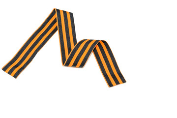 Obraz premium St. George's ribbon isolated on white background. The symbol of the great victory